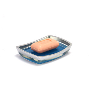 Sabunluk Gri̇ Mavi̇ Poli̇resi̇n Banyo Seti̇