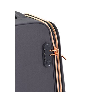 Fossil Ultra Light Kumaş 2'li Valiz Seti Büyük Boy - Kabin Boy Gri Fsl027
