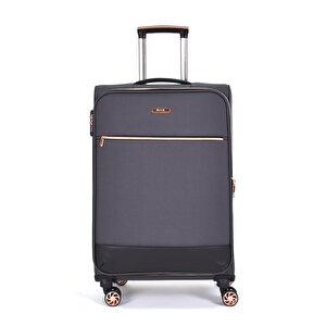 Ultra Light Kumaş Orta Boy Valiz Gri Fsl027