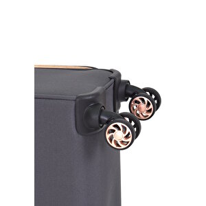 Fossil Ultra Light Kumaş Orta Boy Valiz Gri Fsl027