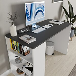 Rozbo Modern Çalışma Masası Antrasi̇t Beyaz