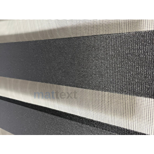 Siyah  Zebra Perde 120x220 cm