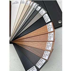 Siyah Redektörlü Kurdelalı Ahşap Jaluzi 110x210 cm
