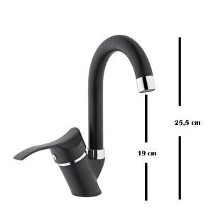 Siyah Lavabo Bataryası Kiona