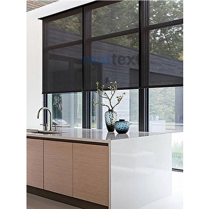 Siyah Sun Screen Stor Perde 70x260 cm