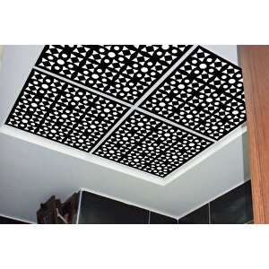Dekoratif Tavan Paneli Art Siyah - 60x60cm