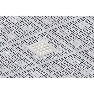 Dekoratif Tavan Paneli Labirent Beyaz - 30x30cm