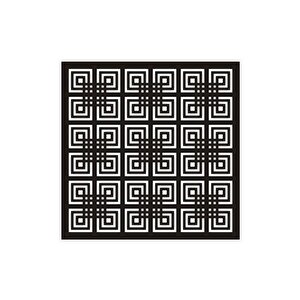 Dekoratif Tavan Paneli Labirent Antrasit Siyah - 60x60cm