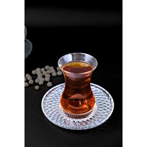 Tabak Evi Aden Sensu Cam Çay Tabağı 12cm Sade 6 Lı 2494