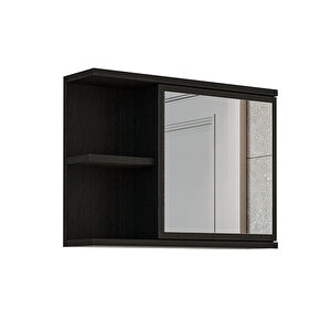 Roomart Kulpsuz Tek Kapaklı Mat Suntalam 60 Cm Aynalı Banyo Üst Dolabı