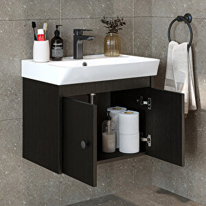 Roomart Ada Lavabolu Mat Suntalam Banyo Alt Dolabı 60 Cm