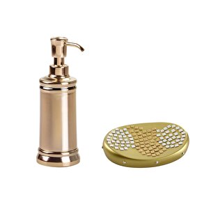 Sivi Sabunluk Ve Sabunluk İki̇li̇ Banyo Seti̇