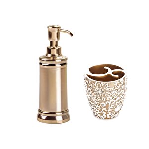Sivi Sabunluk,di̇ş Firçalik İki̇li̇ Banyo Seti̇
