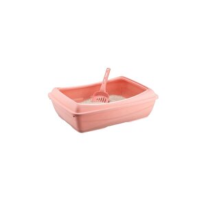 Sy-5081 Küçük Açık Evcil Hayvan Kedi Tuvaleti Pembe