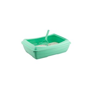 Sy-5081 Küçük Açık Evcil Hayvan Kedi Tuvaleti Yeşil