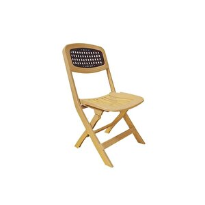 Sy-2530 Katlanır Lüks Plastik Sandalye Krem
