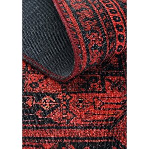 Cool Halı Private Kırmızı Halı Afgan Etnik Yıkanabilir Dokuma Şönil Halı Otantik Ofis Salon Halısı