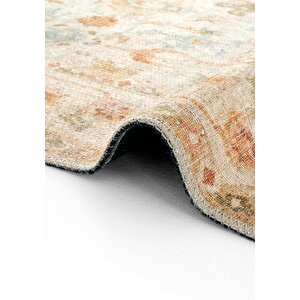 Cool Halı Private Bej Eskitme Vintage Halı Etnik Otantik Dokuma Şönil Halı Yıkanabilir Salon Halısı