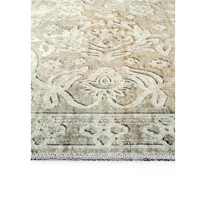 Cool Halı Private Renkli Eskitme Vintage Halı Çiçek Desen Dokuma Şönil Halı Yıkanabilir Salon Halısı