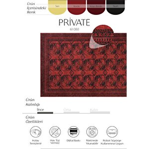 Private Kırmızı Halı Afgan Etnik Yıkanabilir Dokuma Şönil Halı Otantik Ofis Salon Halısı 75x150 cm
