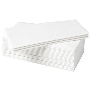 33x25 Cm 1/8 Garson Katlı Lüks Servis Peçetesi Beyaz 1200 Ad