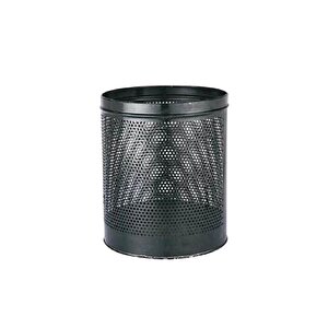 Omnisoft Plx 3700-1 Metal Masa Altı Delikli Çöp Kovası Siyah