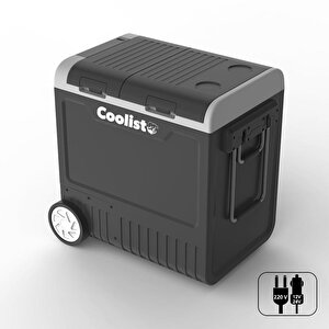 Coolist Clk65w 12/24volt 220volt 65 Litre Çift Bölmeli Tekerlekli Outdoor Kompresörlü Oto Buzdolabı/dondurucu