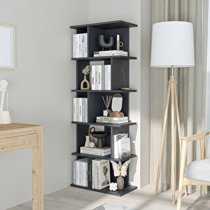 Roomart Mono Çok Raflı Kitaplık, Dekoratif Kitaplık, Geniş Kitaplık, Kütüphane
