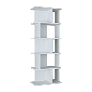 Roomart Mono Çok Raflı Kitaplık, Dekoratif Kitaplık, Geniş Kitaplık, Kütüphane