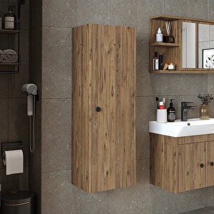 Ada Banyo Dolabı Mat Suntalam 110 Cm Banyo Boy Dolabı Atlantik Çam