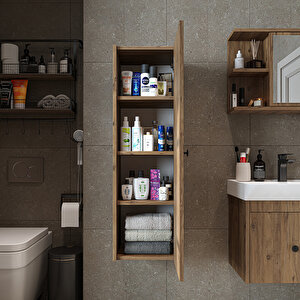 Roomart Ada Banyo Dolabı Mat Suntalam 110 Cm Banyo Boy Dolabı