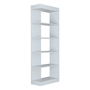 Roomart Flat Çok Raflı Kitaplık, Dekoratif Kitaplık, Geniş Kitaplık, Kütüphane