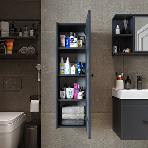 Roomart Ada Banyo Dolabı Mat Suntalam 110 Cm Banyo Boy Dolabı