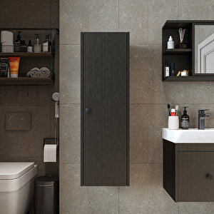 Roomart Ada Banyo Dolabı Mat Suntalam 110 Cm Banyo Boy Dolabı