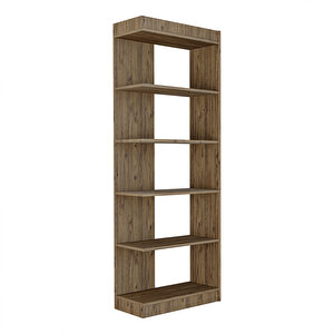 Roomart Flat Çok Raflı Kitaplık, Dekoratif Kitaplık, Geniş Kitaplık, Kütüphane