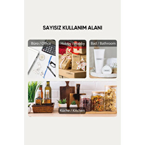3'lü Termal Yazıcı Yapışkanlı Rulo Etiketi 180 Adet Renkli - 14 Mm X 40 Mm