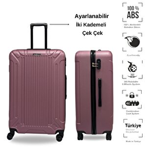 Anhelo Castle Abs Büyük Boy Valiz Rose