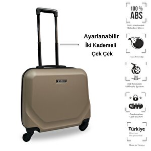 Anhelo Traveller Abs Hostes-pilot Boy Valiz Gold