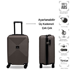 Anhelo Bowtie Abs Küçük (kabin) Boy Valiz Vizon