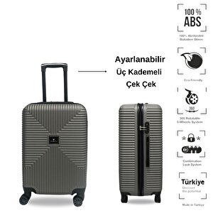 Anhelo Bowtie Abs Küçük (kabin) Boy Valiz Füme