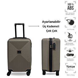 Anhelo Bowtie Abs Küçük (kabin) Boy Valiz Gold