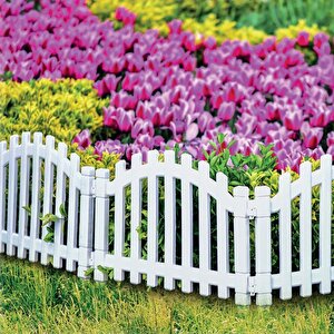 Omnipazar Irk-sb100 Sümbül Plastik Bahçe Dekorasyon Çiti 4'lü Set