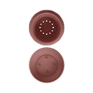 Omnipazar Krs-364 Dekoratif Plastik Mercan Saksı 1.2 Litre No 4