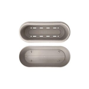 Omnipazar Krs-372 Dekoratif Plastik Mercan Uzun Saksı 1.3 Litre No 2