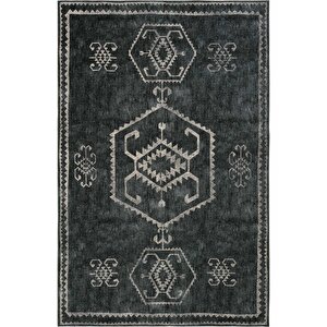 Carnival Yeşil Etnik Otantik Dokuma Şönil Halı Yıkanabilir Eskitme vintage mutfak Halısı 230x310 cm