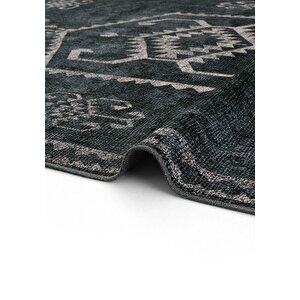 Cool Halı Carnival Yeşil Etnik Otantik Dokuma Şönil Halı Yıkanabilir Eskitme vintage mutfak Halısı