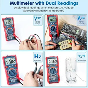 Dijital Multimetre Trms 6000 Counts Test Cihazi M6kor