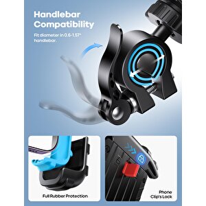 Lamicall Motosiklet Ve Bisiklet Telefon Tutucu 360 Derece Döndürülebilir Bm02blue
