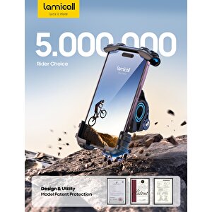 Lamicall Motosiklet Ve Bisiklet Telefon Tutucu 360 Derece Döndürülebilir Bm02blue