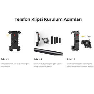 Lamicall Motosiklet Ve Bisiklet Telefon Tutucu 360 Derece Döndürülebilir Bm02orange